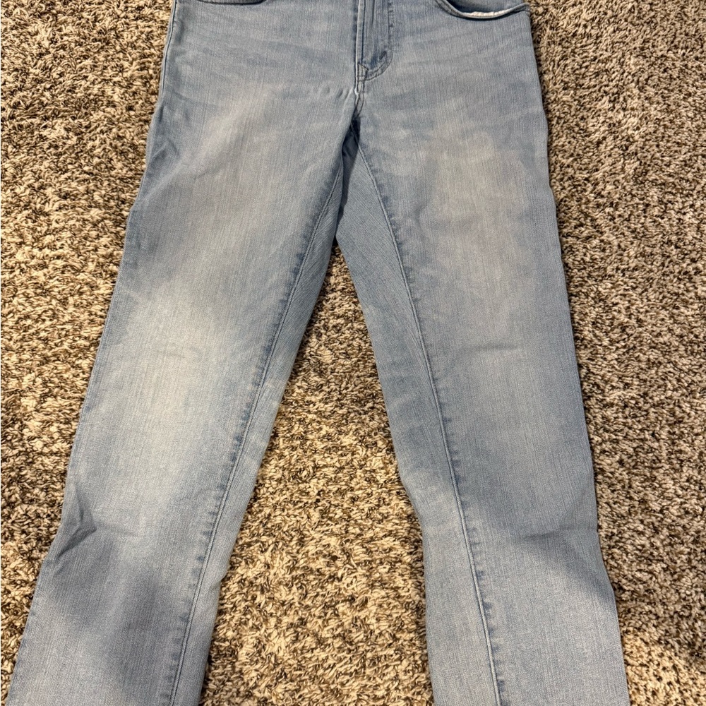 American Eagle Outfitters Light Blue Straight Leg Jeans